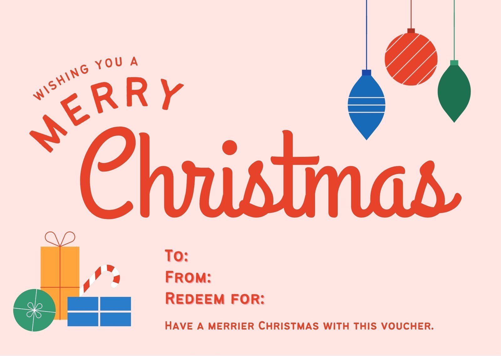 Page 3 - Free Printable Holiday Gift Certificate Templates | Canva in Free Printable Xmas Gift Certificates