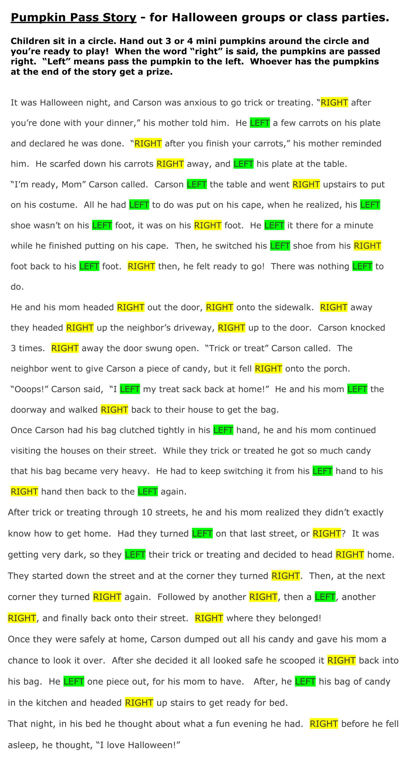 Pass The Pumpkin Game intended for Pass the Pumpkin Game Free Printable