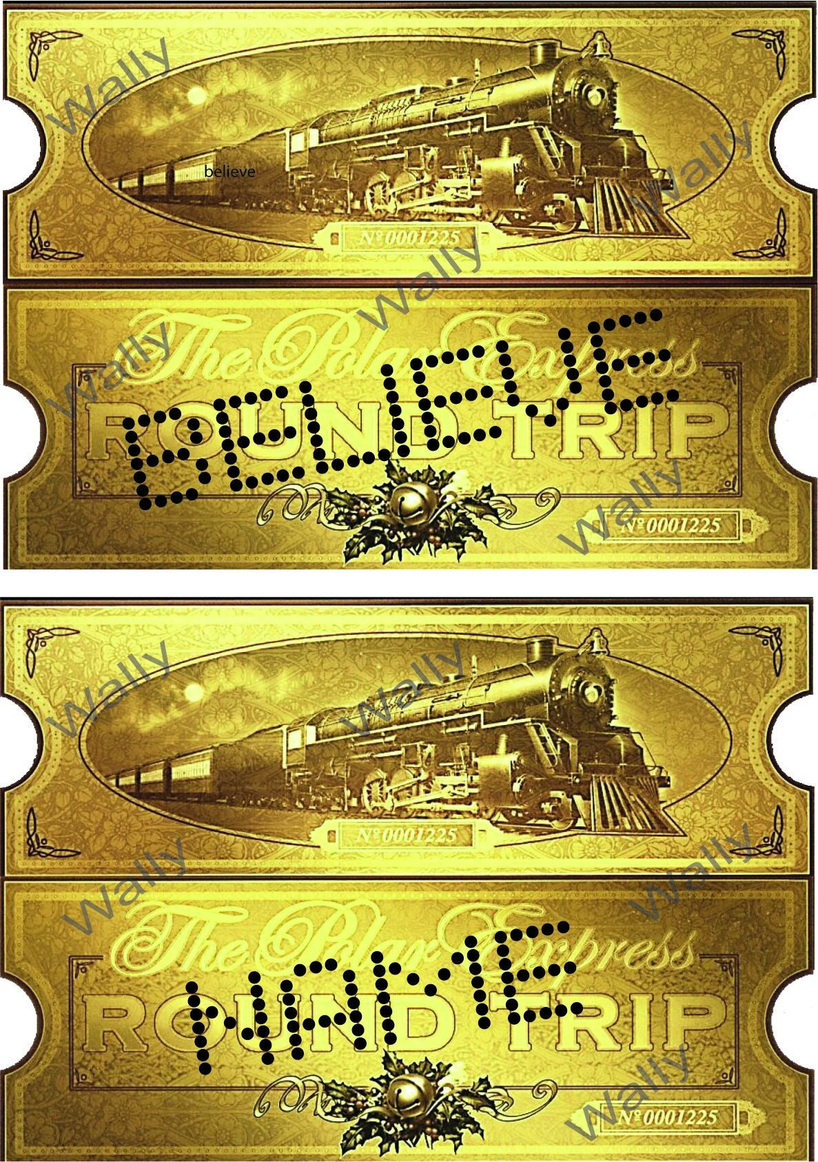 Polar Express Ticket regarding Polar Express Golden Ticket Free Printable