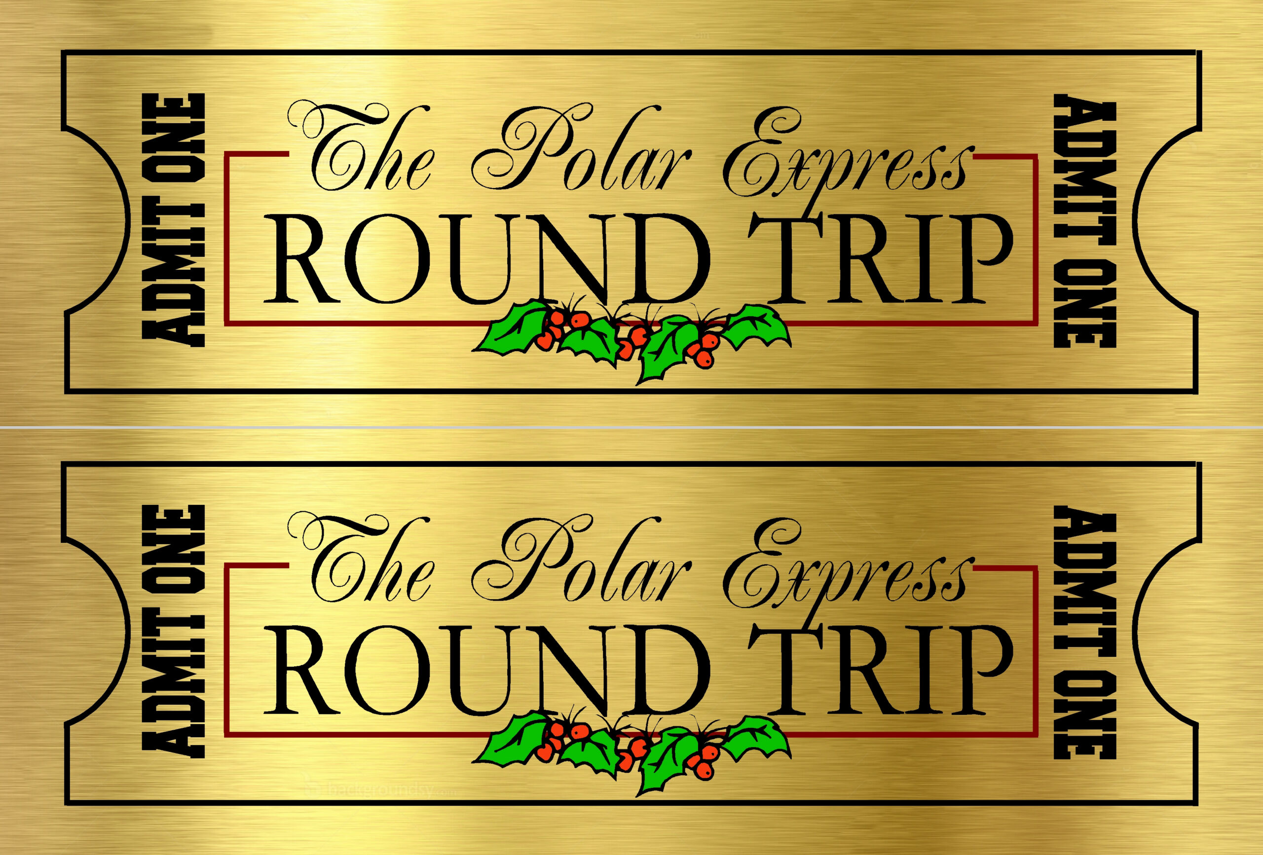 Polar Express Ticket – The Idea Door for Polar Express Golden Ticket Free Printable