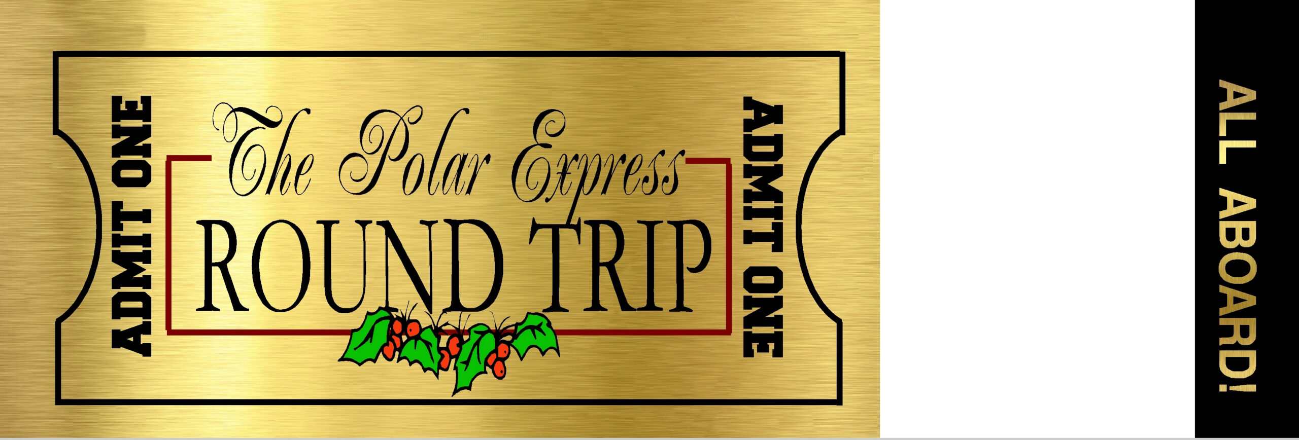 Polar Express Ticket – The Idea Door intended for Polar Express Golden Ticket Free Printable