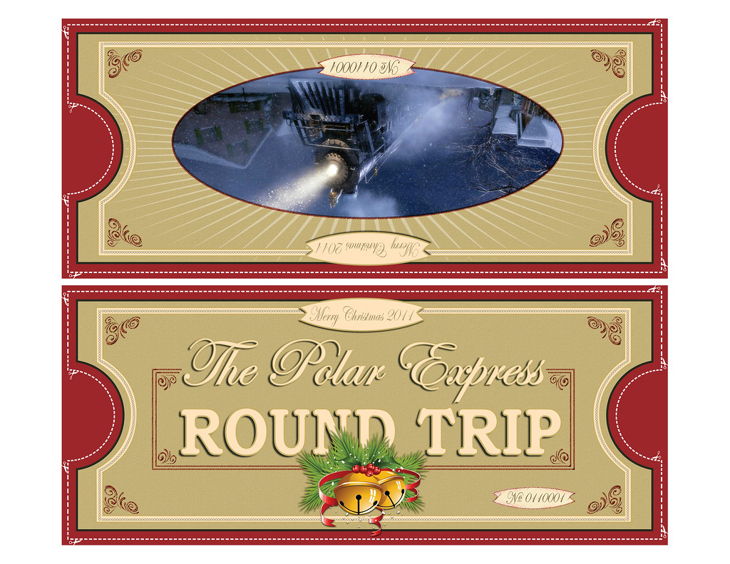 Polar Express Tickets Fold 8.5X11 | Free Printable Polar Exp… | Flickr inside Printable Train Tickets For Polar Express