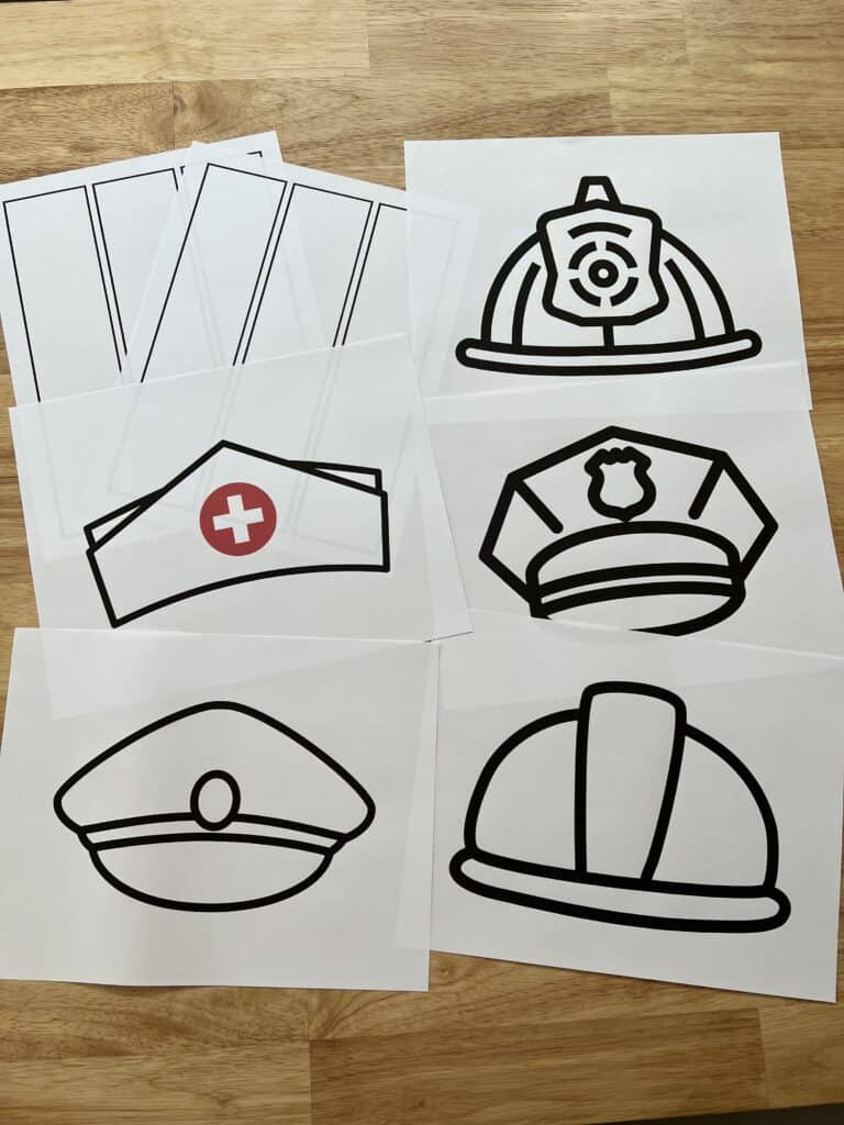 Printable Community Helpers Hats For Kids - Celebrating With Kids throughout Community Helper Hats Printable Free