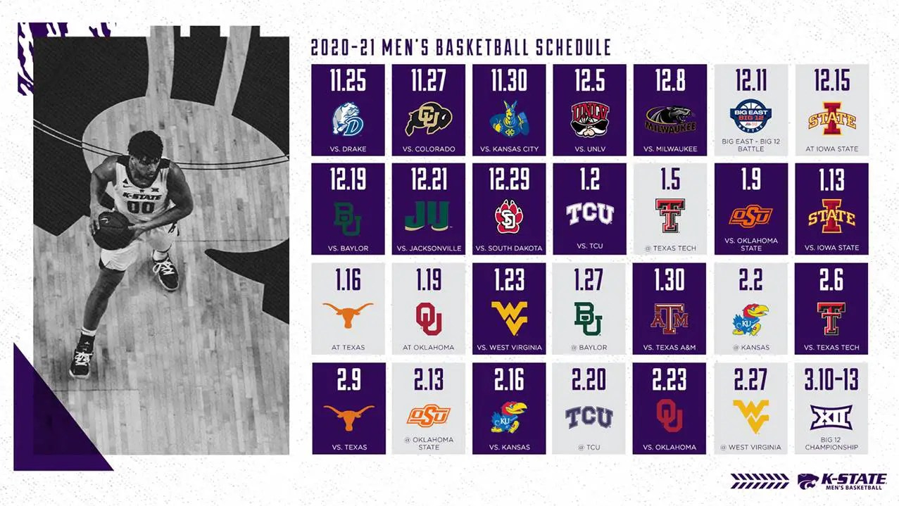 Printable Ku Basketball Schedule regarding Printable Ku Men's Basketball Schedule