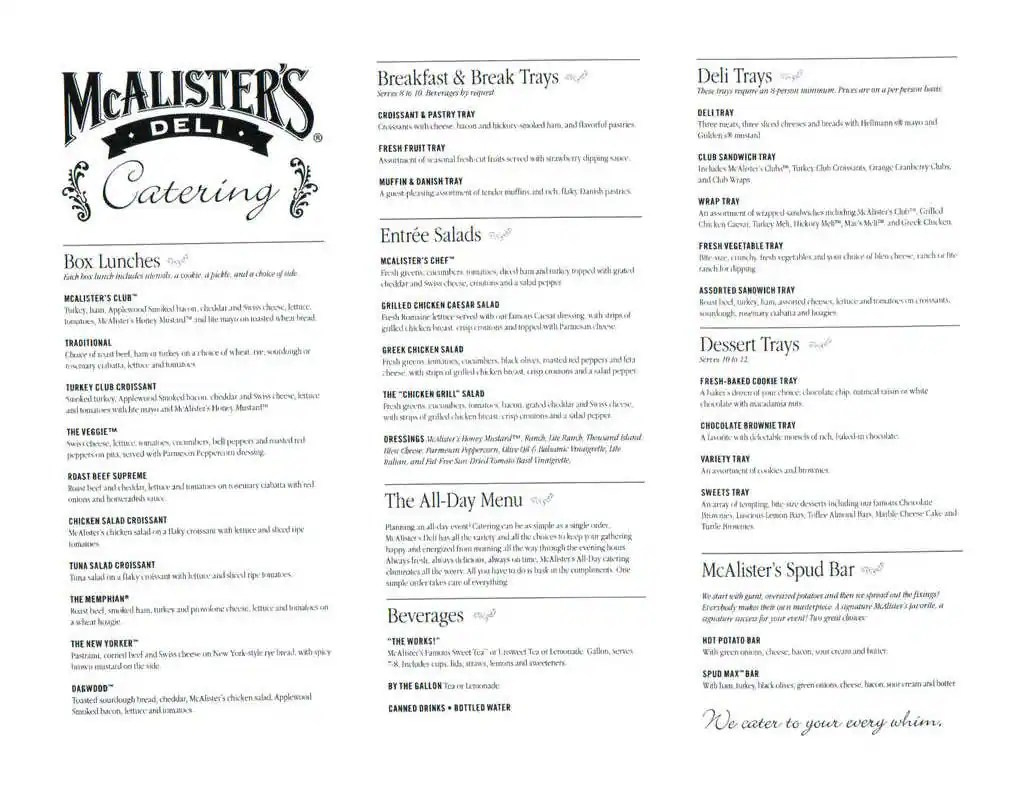 Printable Mcalisters Menu - Printable Bingo Cards inside Mcalister'S Printable Menu With Prices And Pictures