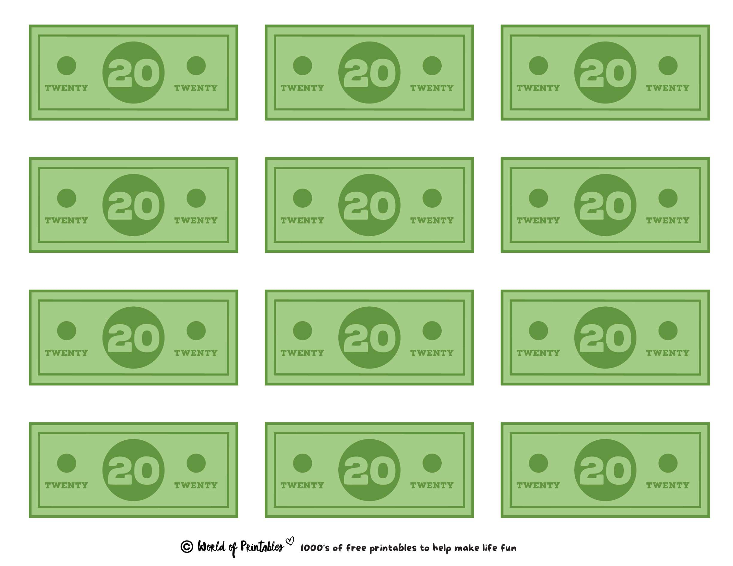 Printable Play Money - Play &amp;amp; Learn! - World Of Printables pertaining to Printable Fake Money For Kids