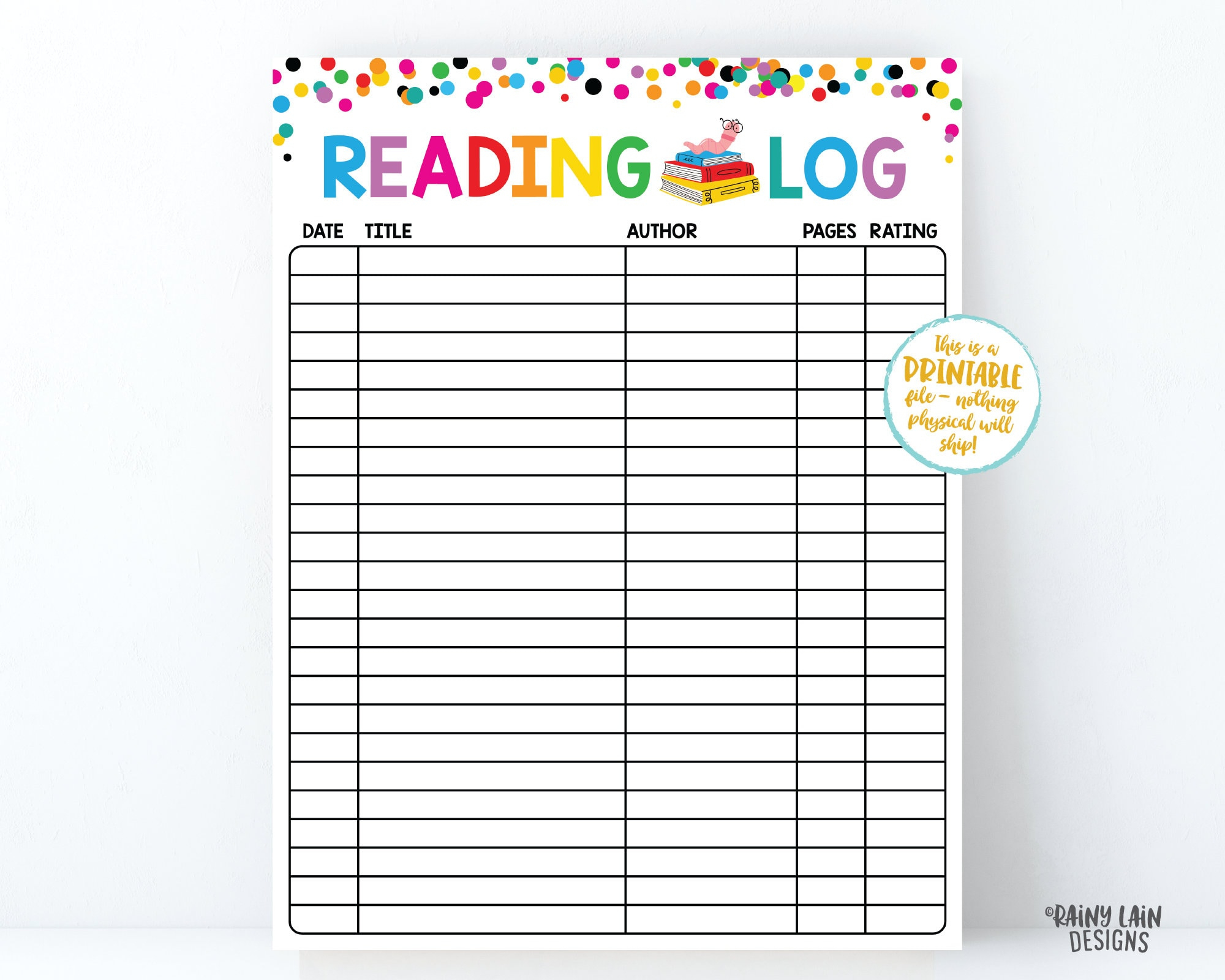 Reading Log Printable Reading Log Für Kinder, Frühlingsleselog pertaining to Reading Log For Kids Printable