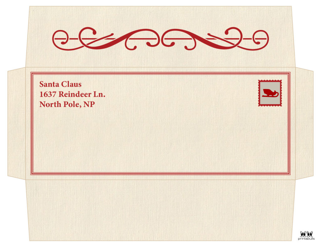 Santa Envelopes - Free Printables | Printabulls in Free Santa Claus Envelope Printable
