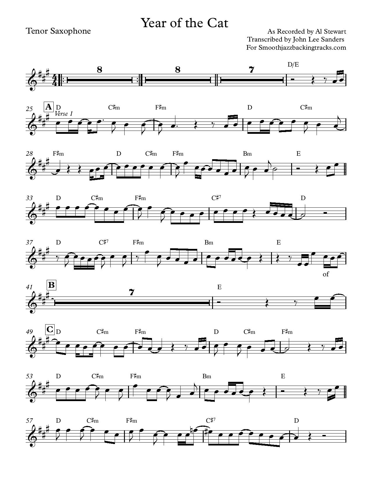 Sax Solo Sheet Music In Printable Pdf with Free Printable Alto Saxophone Sheet Music