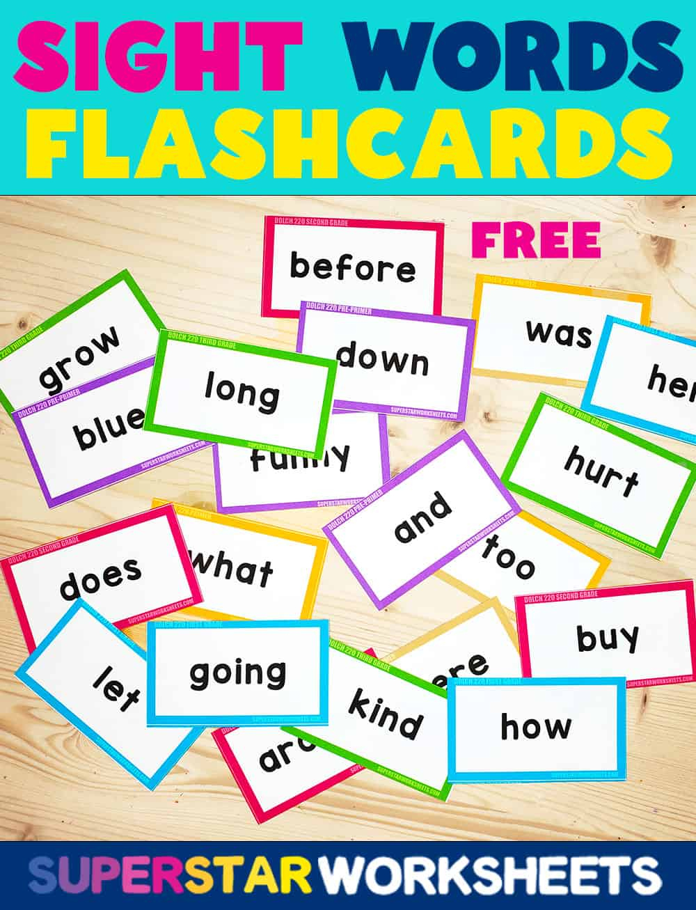Sight Word Flashcards - Superstar Worksheets pertaining to Free Printable Sight Word Flashcards