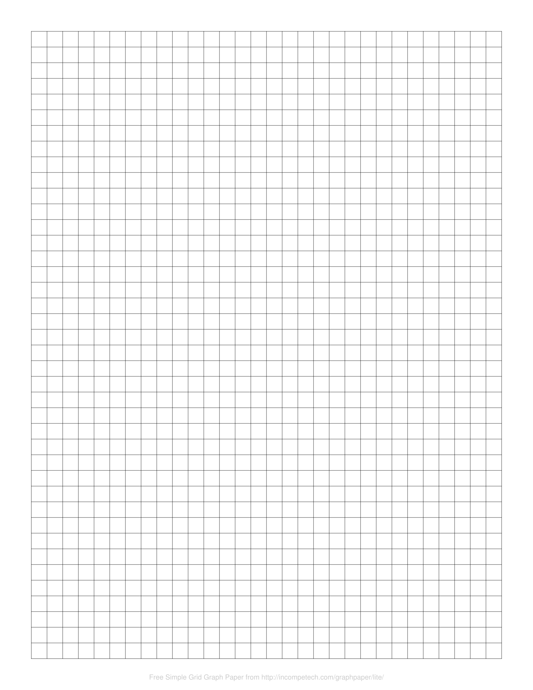 Simple Grid Graph Paper Generator within Free Printable Graph Paper