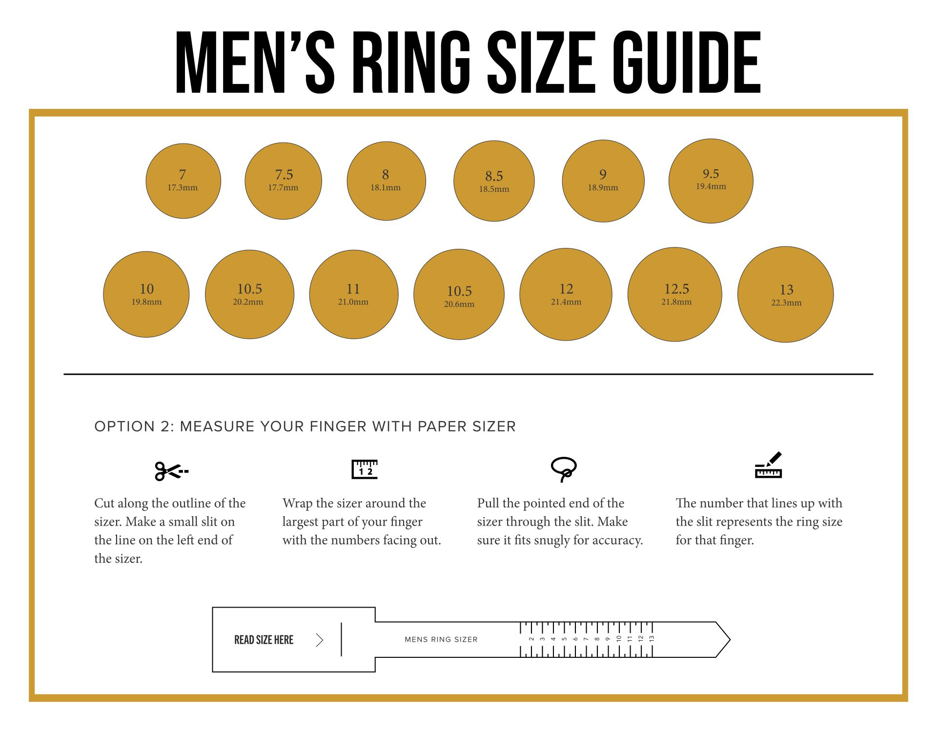 Size Chart Printable How To Check Ring Size Online Printable Male within Printable Ring Size Chart Men
