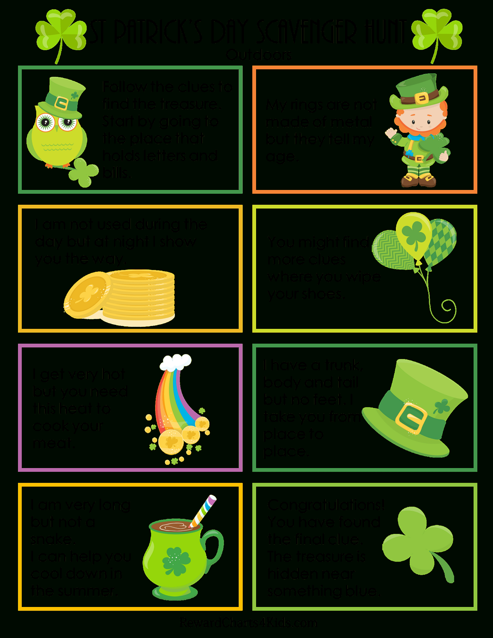 St Patrick'S Day Scavenger Hunt within St Patrick'S Scavenger Hunt Printable