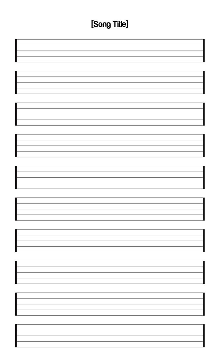 Staff Paper Blank Sheet Music - 10 Free Pdf Printables | Printablee within Free Blank Printable Sheet Music