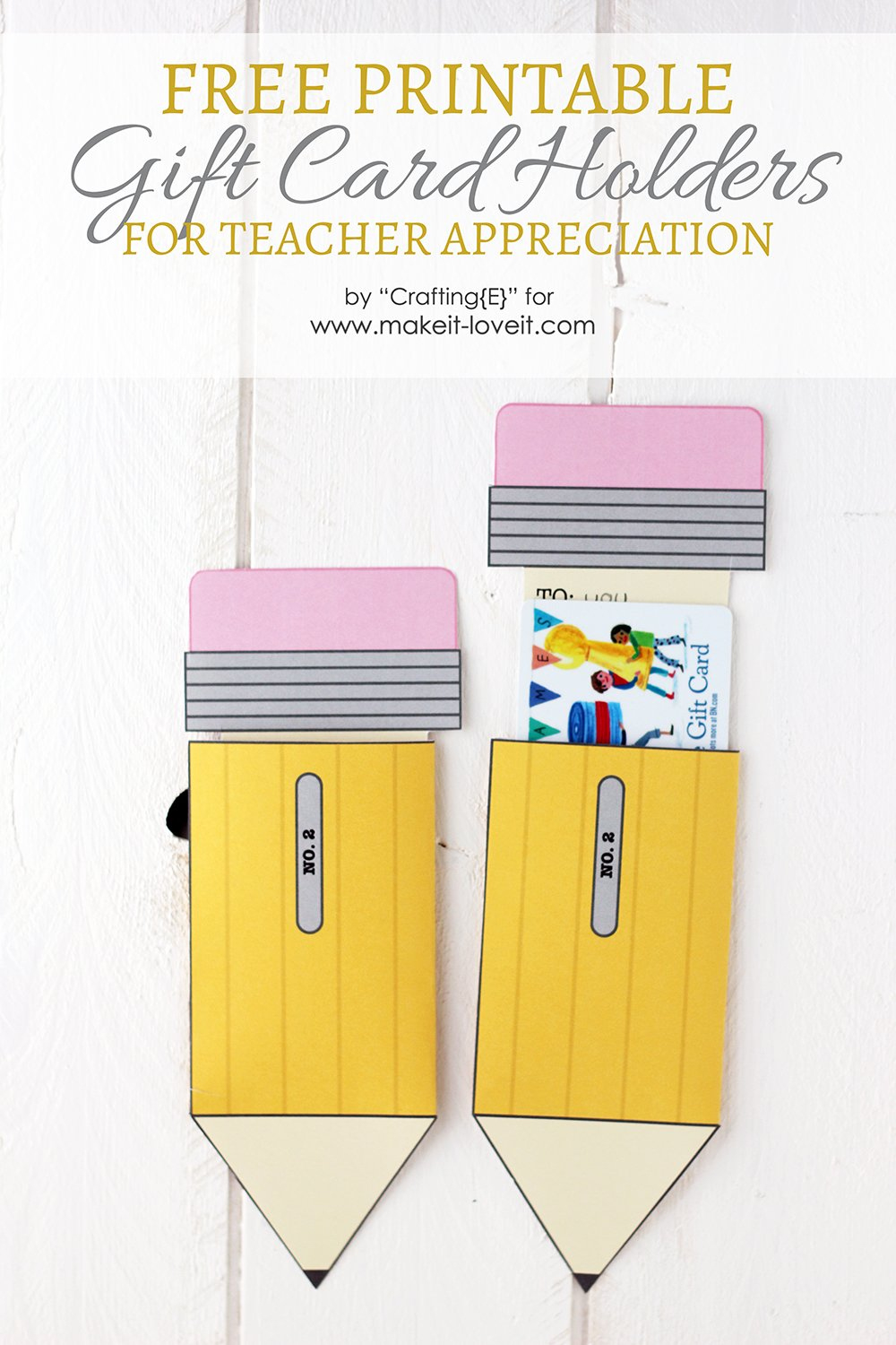 Teacher Appreciation Gift Card Holders | Make It & Love It with regard to Teacher Gift Card Holder Free Printable