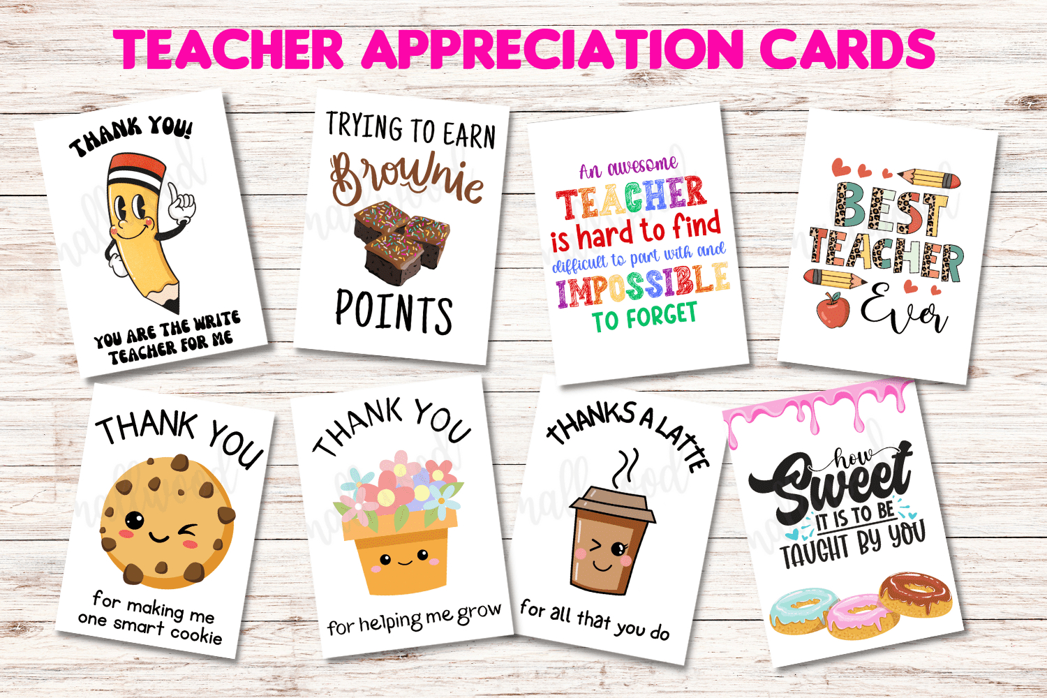 The Best Teacher Thank You Cards (21 Free Printables) - Cassie with Teacher Appreciation Cards Free Printable