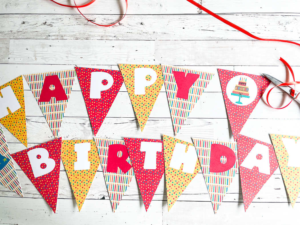 Totally Free Printable Birthday Banner - Everyday Party Magazine with Happy Birthday Banner Printable Free