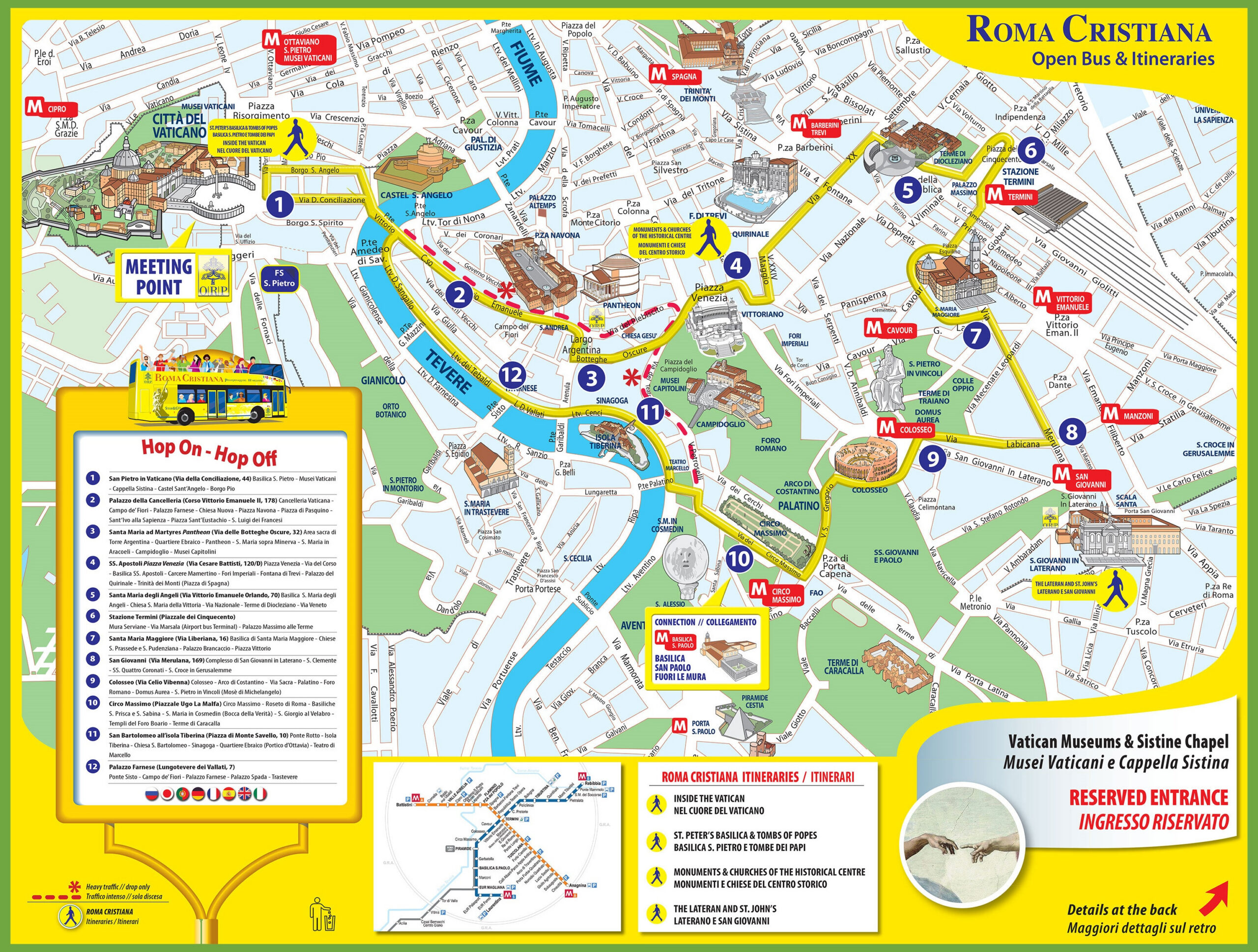 Tourist Map Of Rome City Centre - Ontheworldmap inside City Map of Rome Printable