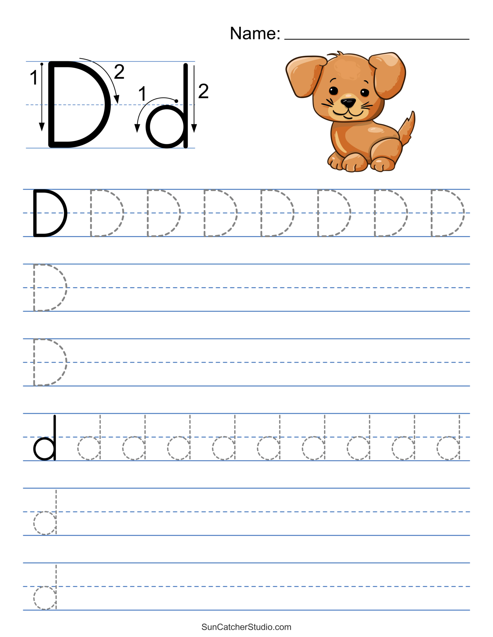Tracing Alphabet Letters (Printable Handwriting Worksheets) – Free regarding Free Printable Tracing Letters of the Alphabet