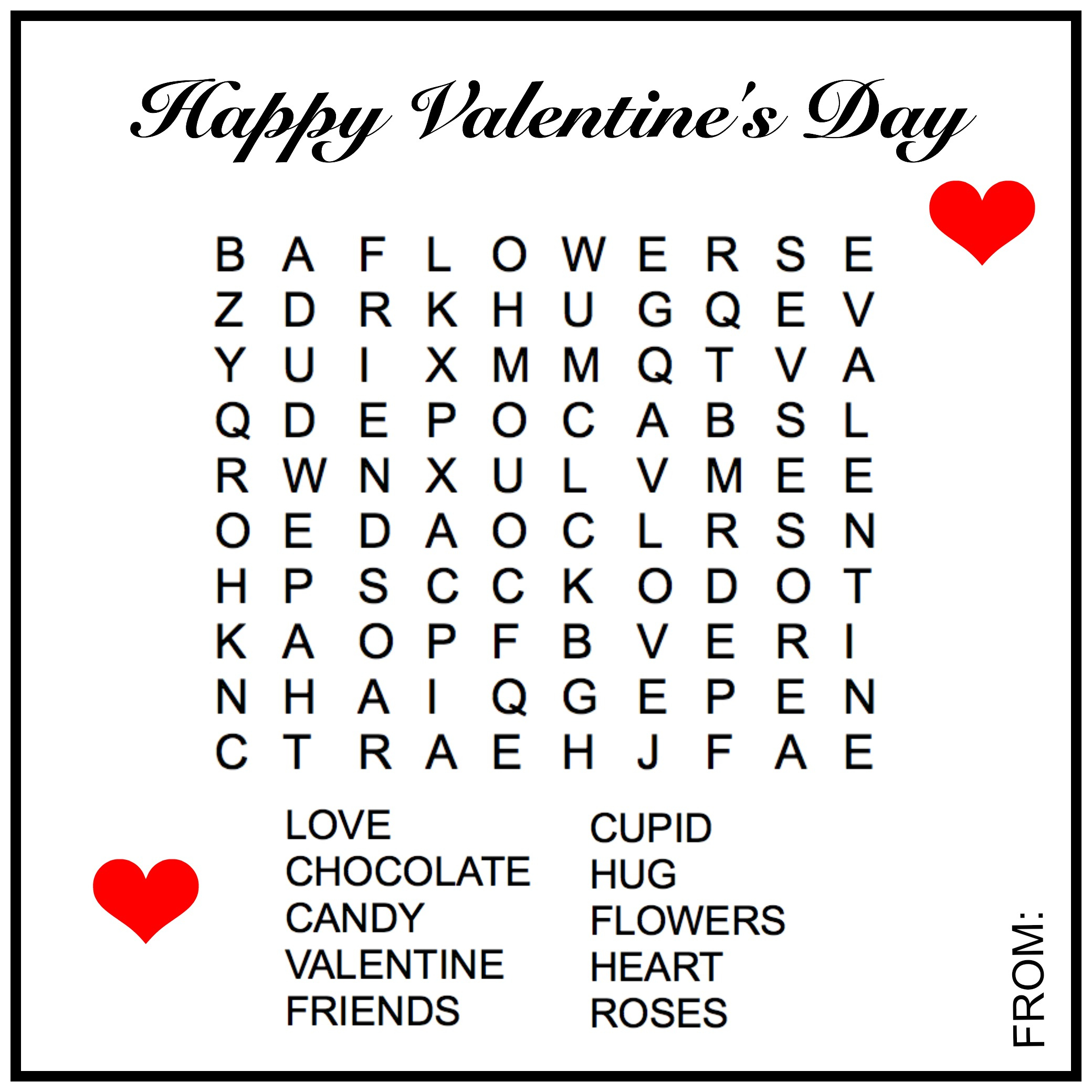 Valentine Word Search - Mountain Laurel Federal Credit Union intended for Free Printable Valentines Day Word Searches