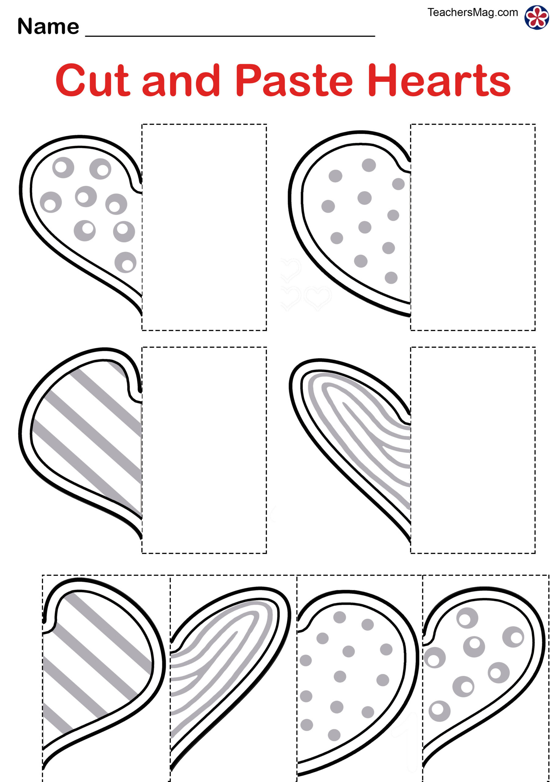 Valentine'S Day Free Worksheets For Preschool. Teachersmag within Free Valentine Worksheets And Printables