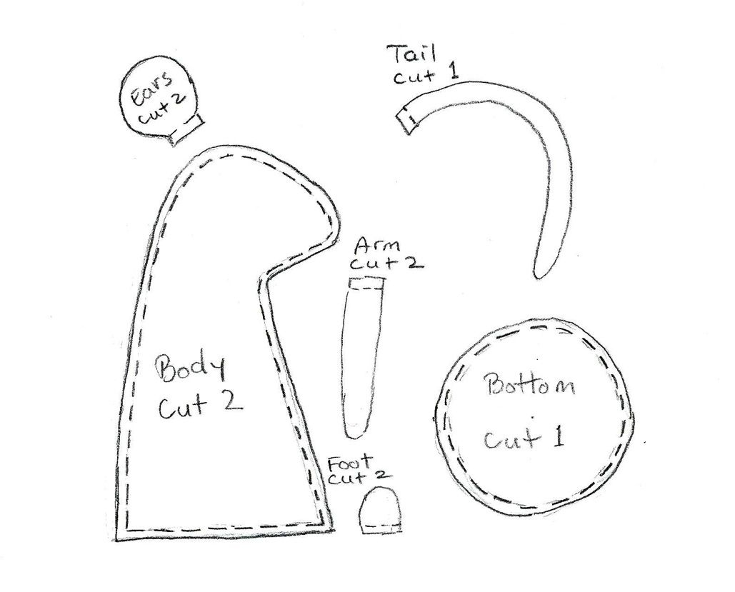 Very Nice Mice : Pattern And Instructions (And It'S Free!) pertaining to Printable Free Mouse Sewing Pattern