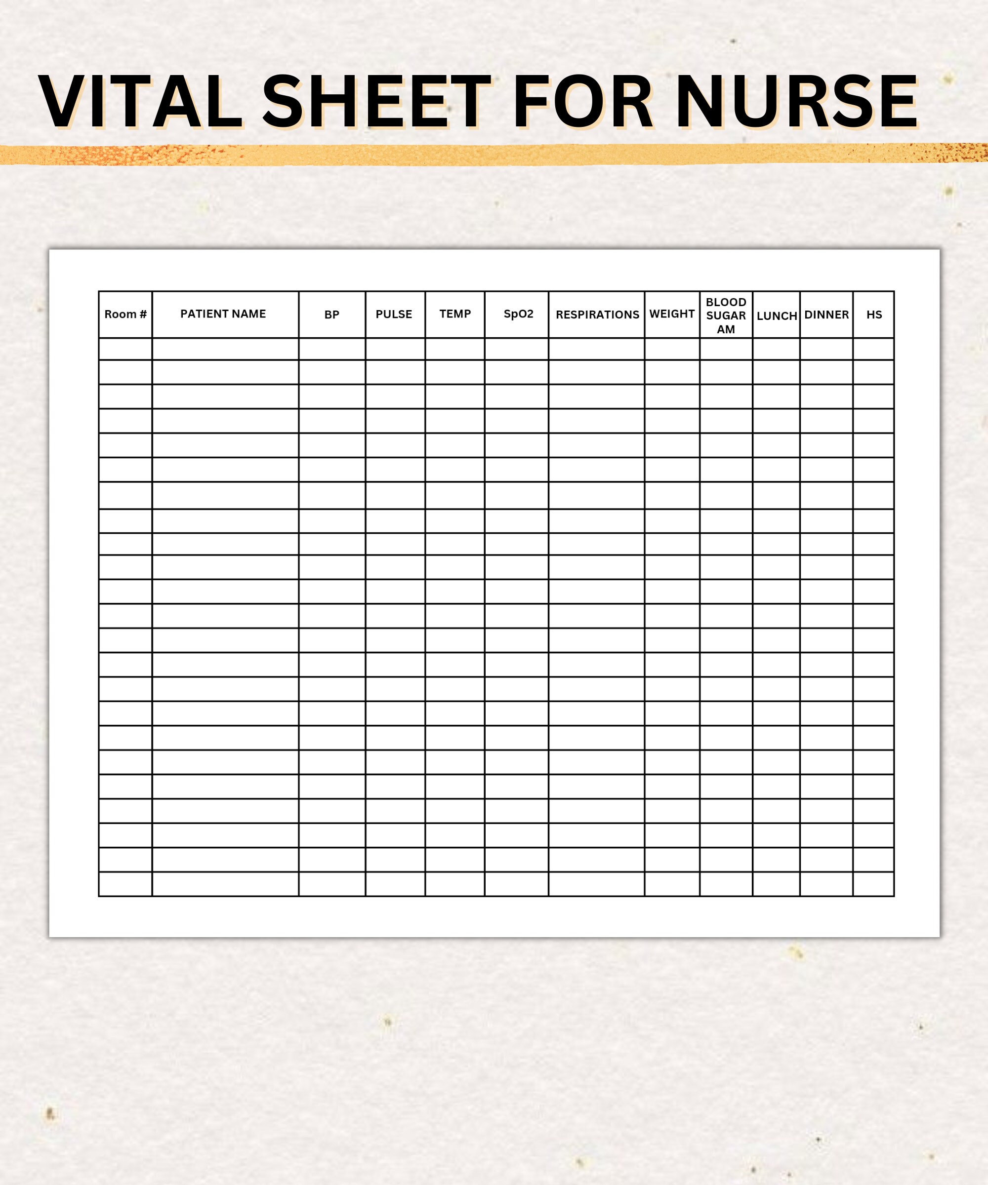 Vitals Sheet For Nurses | Snf Vitals, Ltc Vital Sheet W/Room regarding Printable Vital Signs Sheet Nursing