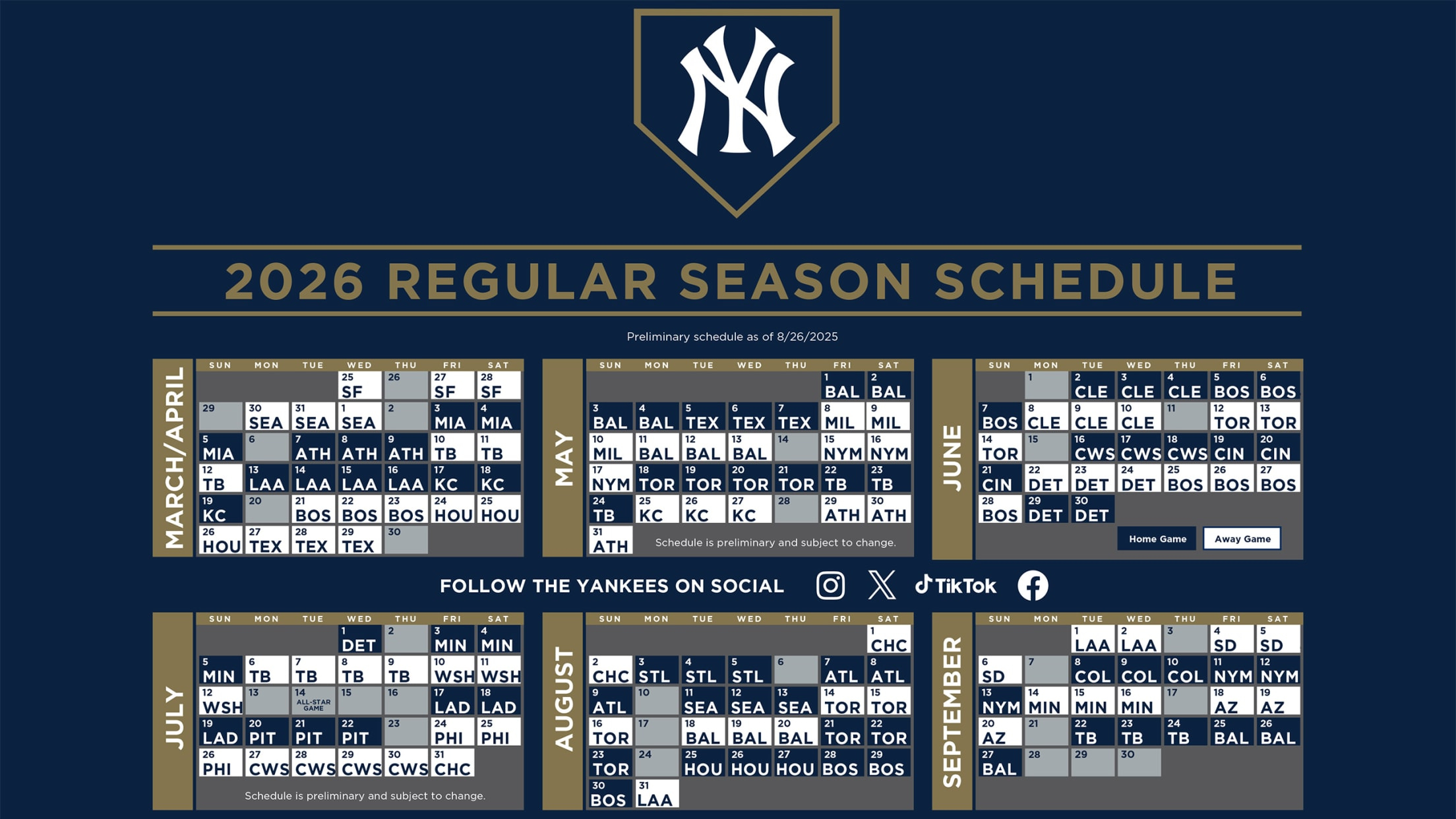 Yankees Printable Schedule | New York Yankees regarding New York Yankees Printable Schedule